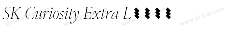 SK Curiosity Extra L字体转换